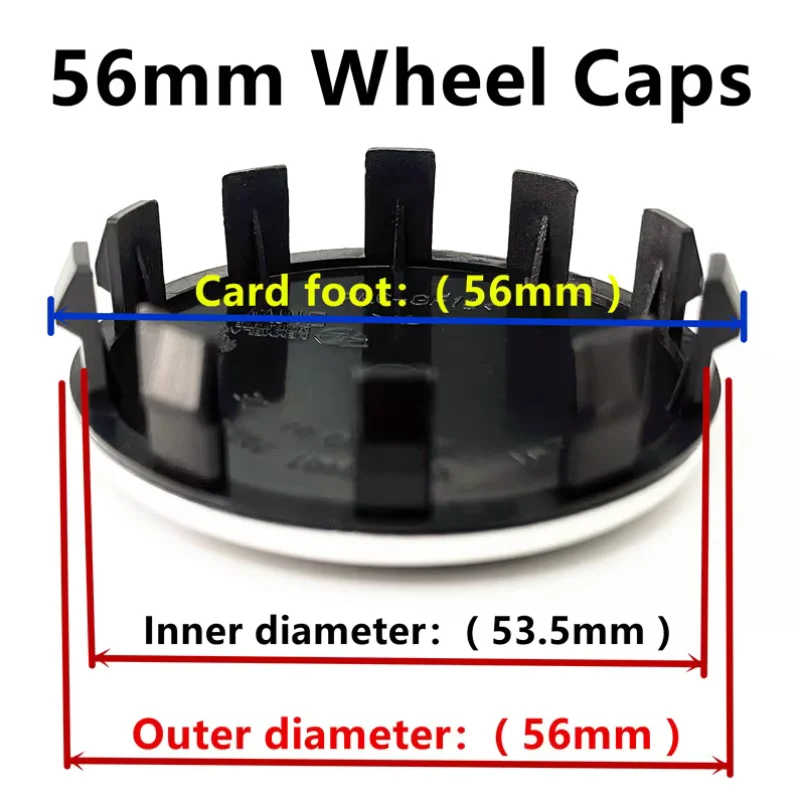 4pcs Blue White 56MM 68MM Car Wheel Center Hup Caps Wheel Cover For BMW E36 E39 E46 E60 E90 E90 F10 F30 G20 G21 G30 G11 F15 X5