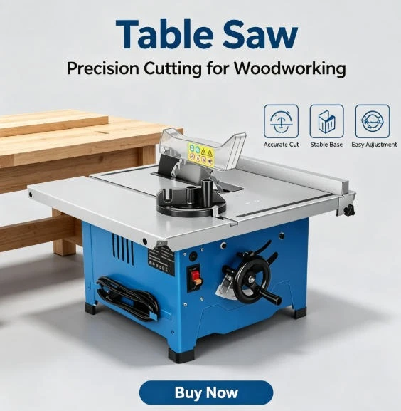 8-Inch Mini Table Saw for Woodworking, Electric Precision Dust-Proof Cutting Machine, Multi-Function DIY Home Wood Cutter Tool