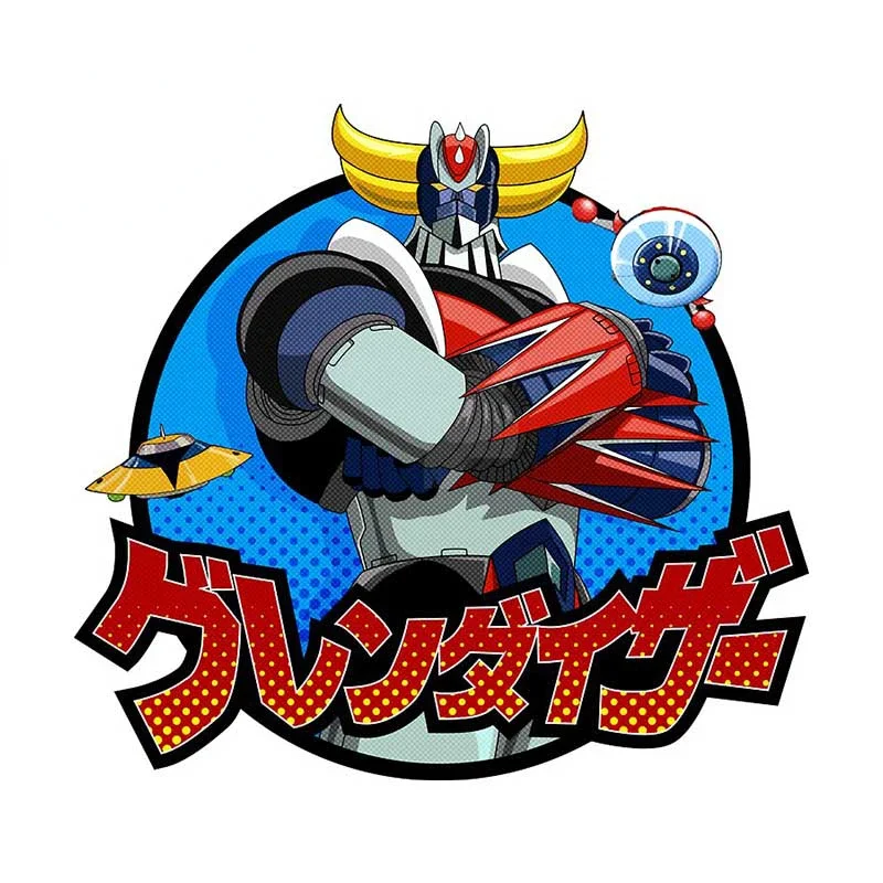 New design ideas for Mazinger VAN Car scratch sticker waterproof personality RV decal Trunk RV refrigerator decoration, 13cm