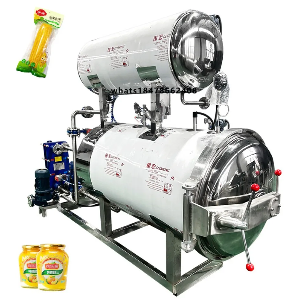 Industrial Food Sterilizer Autoclave Water Spray Retort Machine Price
