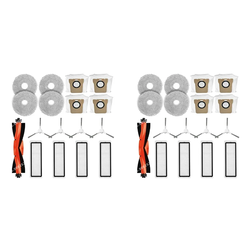

AC23-2 Набор для робота-пылесоса Xiaomi X20+/X20 Plus Запасные части Основная боковая щетка Hepa-фильтр Швабра Тканевые мешки для пыли