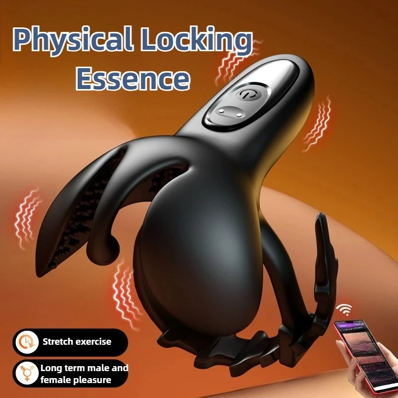 جهاز تدليك للبروستاتا الخصية محفز خاتم الديك السائل المنوي قفل حلقة هزاز ذكر الاستمناء لعبة الجنس الكبار للرجال للزوجين