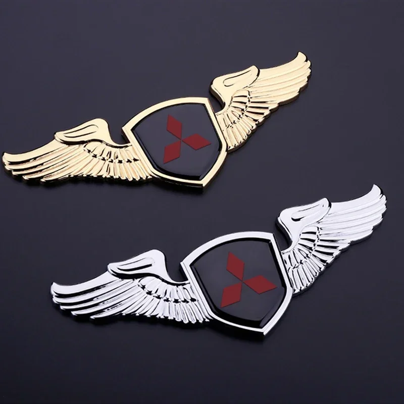 Car Front Hood Badge Cover Trunk Tail Emblem Decal Sticker for Mitsubishi Ralliart Lancer Ex Mirage V33 G4 OTO ASX L300 Montero