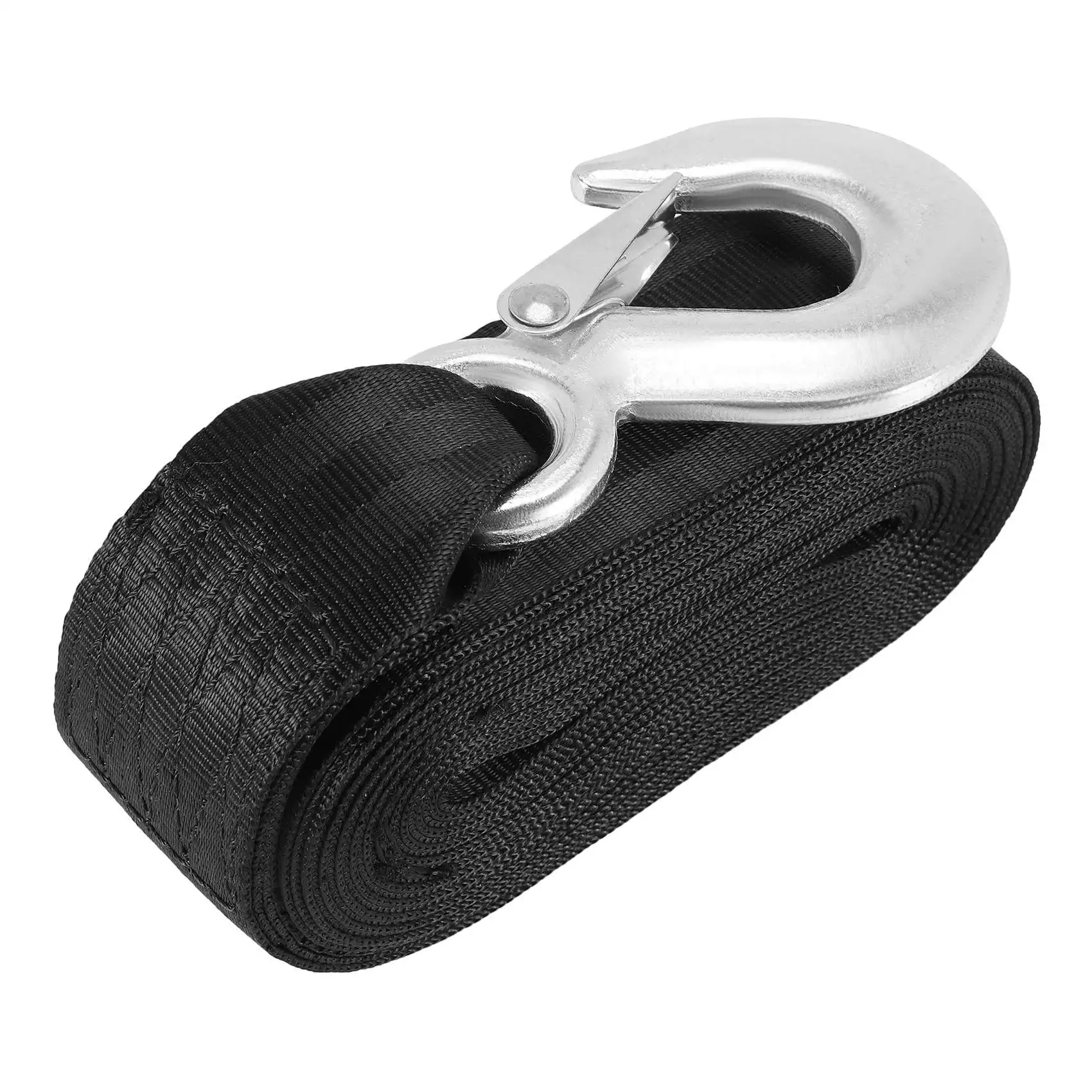 A01K-Boat Trailer Winch Strap Replacement With Hook For Boat, Fishing Jet Ski,Towing Replacement Securing Tie Down Marine