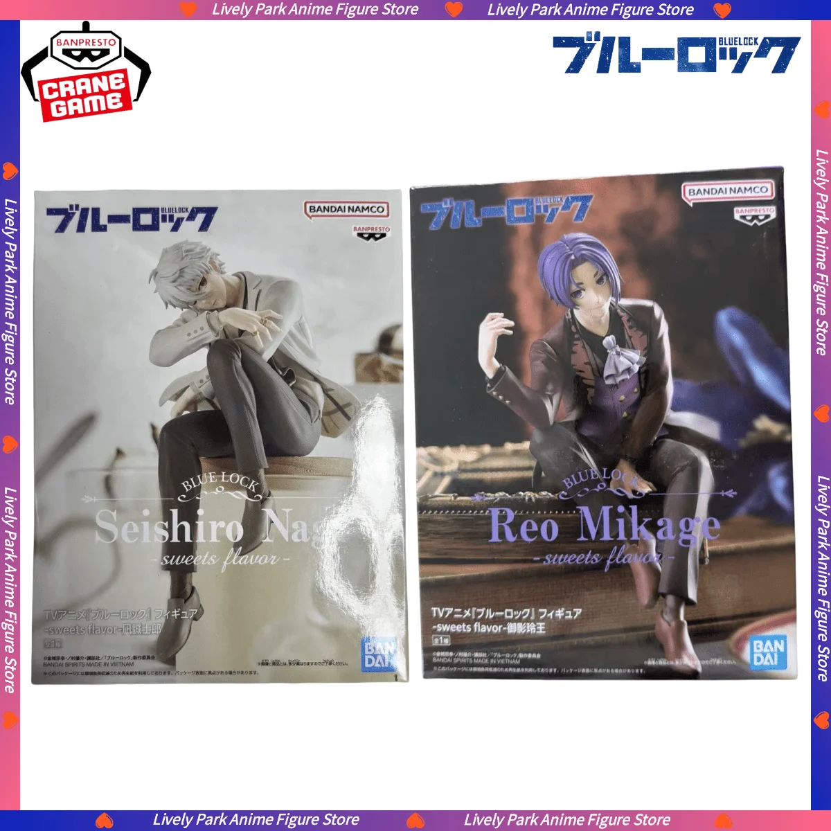 

BANDAI Original Genuine BANPRESTO BLUE LOCK Nagi Seishiro Mikage Reo sweets flavor Action Figures Model Statue Toy Festival Gift
