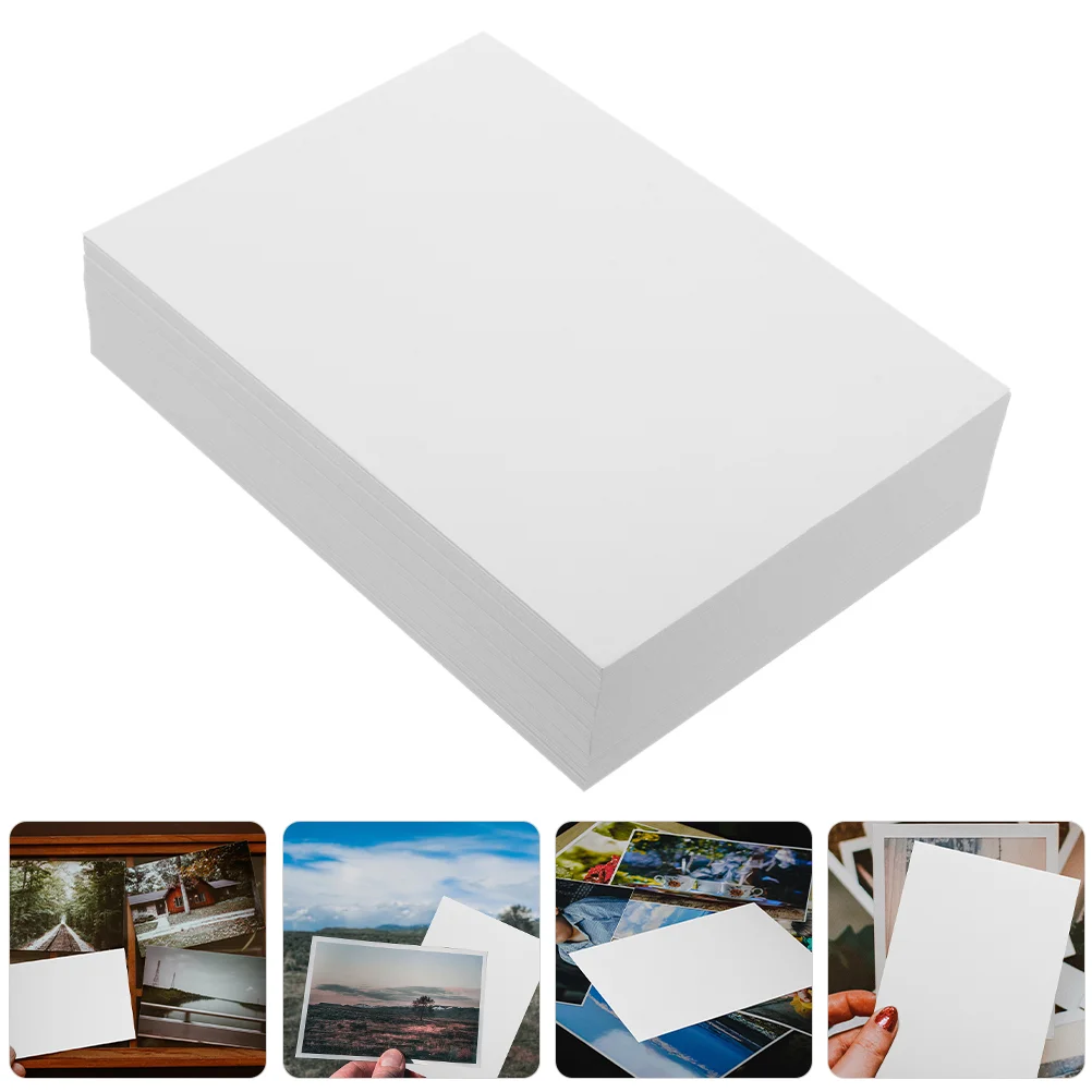 100 folhas de papel de qualidade fotográfico, suprimentos de imagem, impressoras, calendários brilhantes, branco