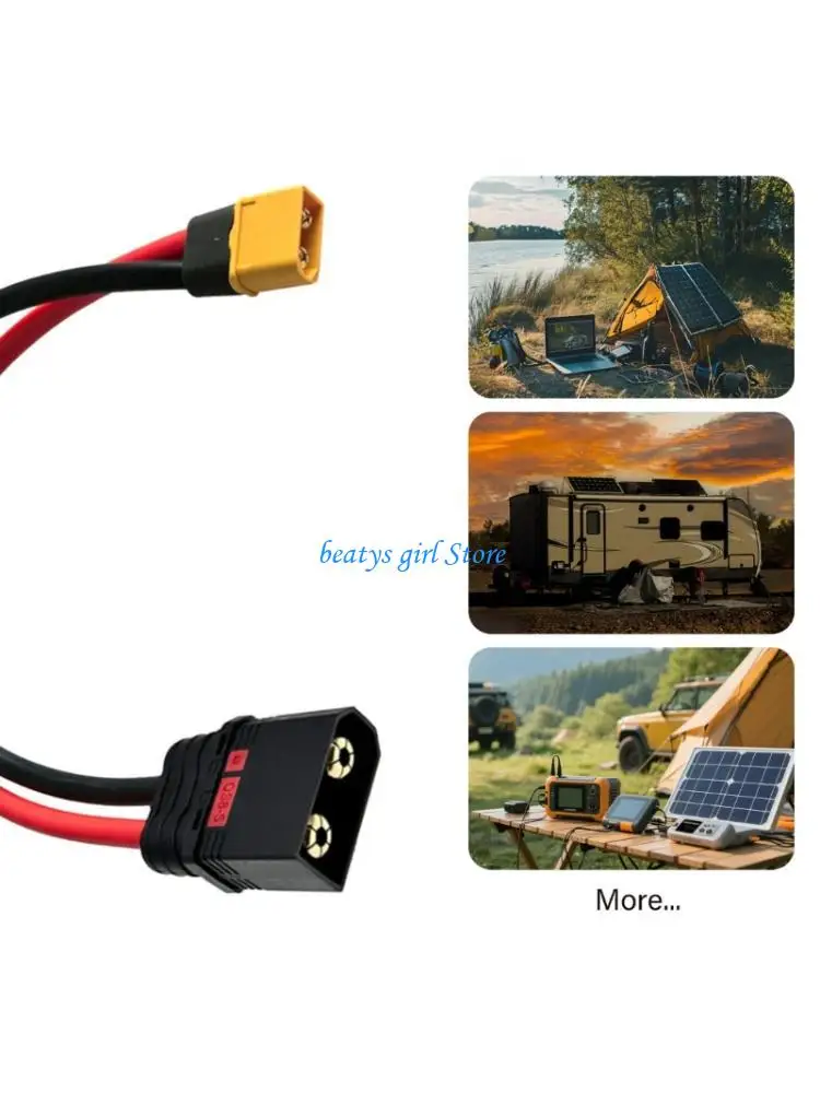 C7AB XT60H Male To QS8 Male Power Cable Silicone Wire For Drones Remote Car Battery Electric Vehicles Charging 10AWG Wire