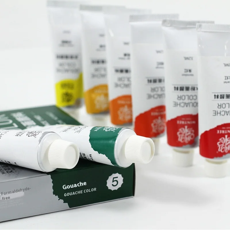 Gouache Paint Tube, Paint White, Color Paint for Art Students, Super Gouache Color 32ml Single Tube, Beginner Art Class