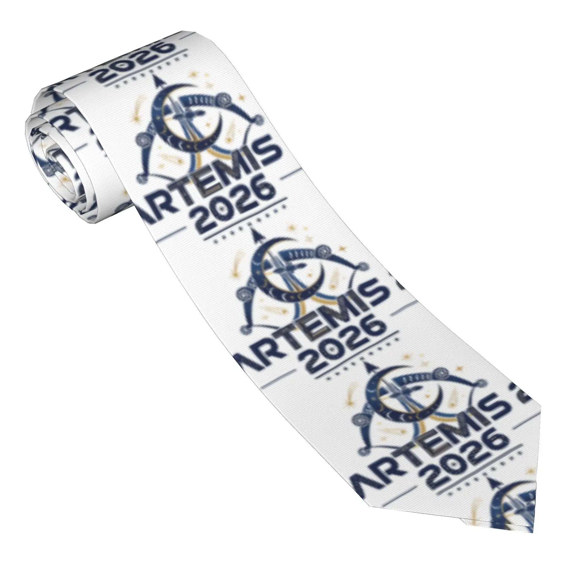 Artemis II 2026  Tie  Elegant Neck Ties For Adult Wedding Party High Quality Collar Tie Custom Necktie Accessories