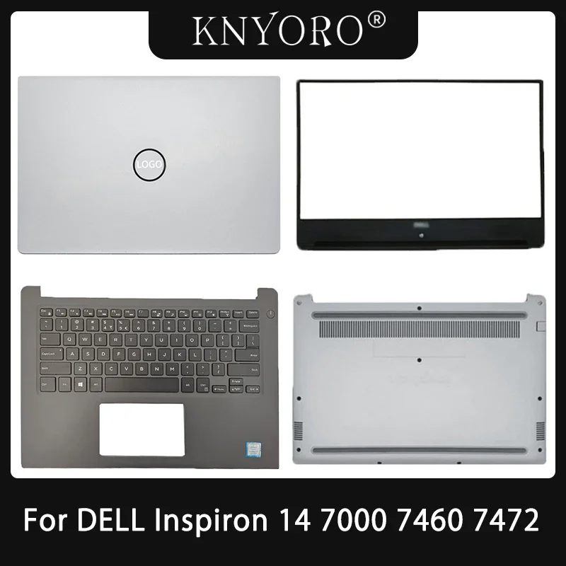 New For DELL Inspiron 14 7460 7472 Laptop LCD Back Cover Top Case Front Bezel Upper Palmrest Bottom Base Cover Housing Shell