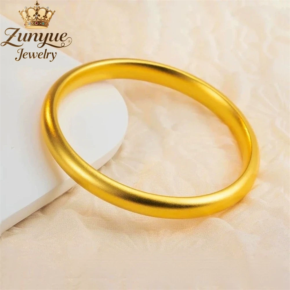 

Sand Gold Plain Ring Loach Back Bracelet Luxury Quality Jewelry Handicraft Best Selling Fashion Jewelry Exquisite Charms Popular