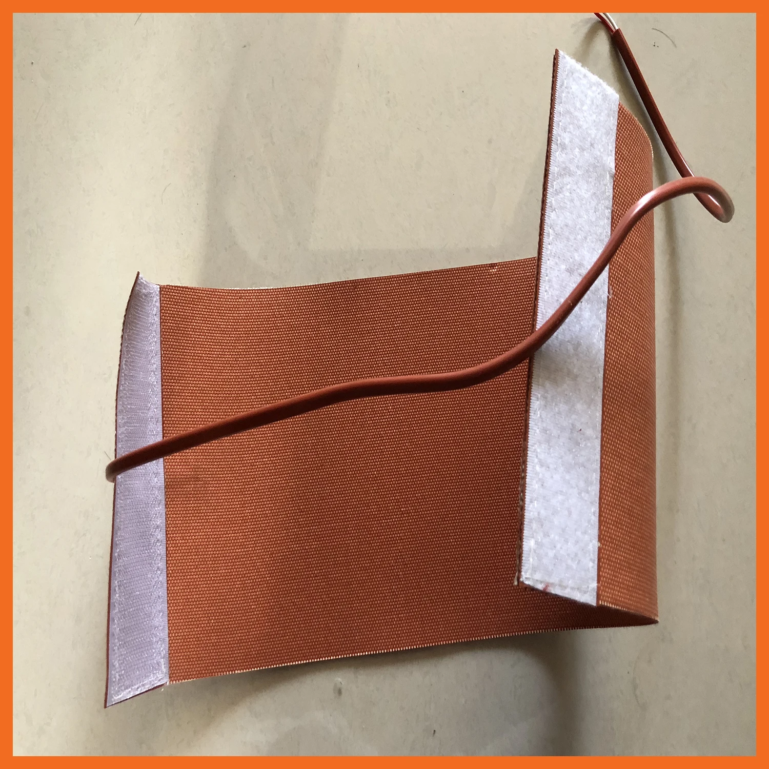 

10x30cm 12V 240W Heating Pad Mat Heating Element Flexible Silicone Bottle Electric Heater Orange For Household Tool