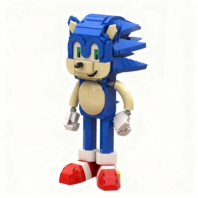 

NEW 607PCS MOC Game Series Sonic Hedgehog Model Custom Building Blocks DIY Creative Ideas Assembly Display Gift Collection Set