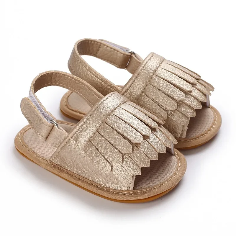 

2025 Girls' Summer Sandals - Breathable Rubber Soft Sole Toddler Shoes, Non-Slip Walking Sandals for Outdoor Play, Kids Sandals