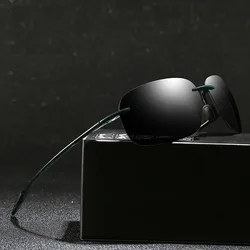 New Men's Rimless Sunglasses Sport Driving Sunglasses Ultra Light Rimless Glasses