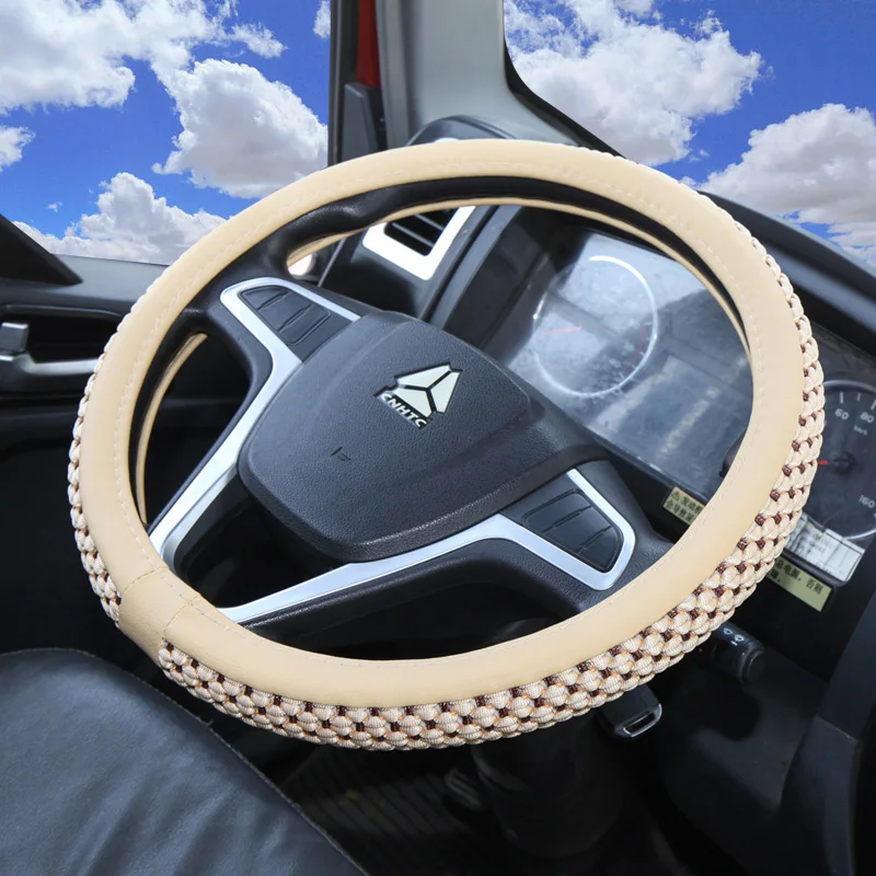 40cm Ice Silk Truck Steering Wheel Cover Cool and Breathable   Sweat-absorbent and Wear-resistant