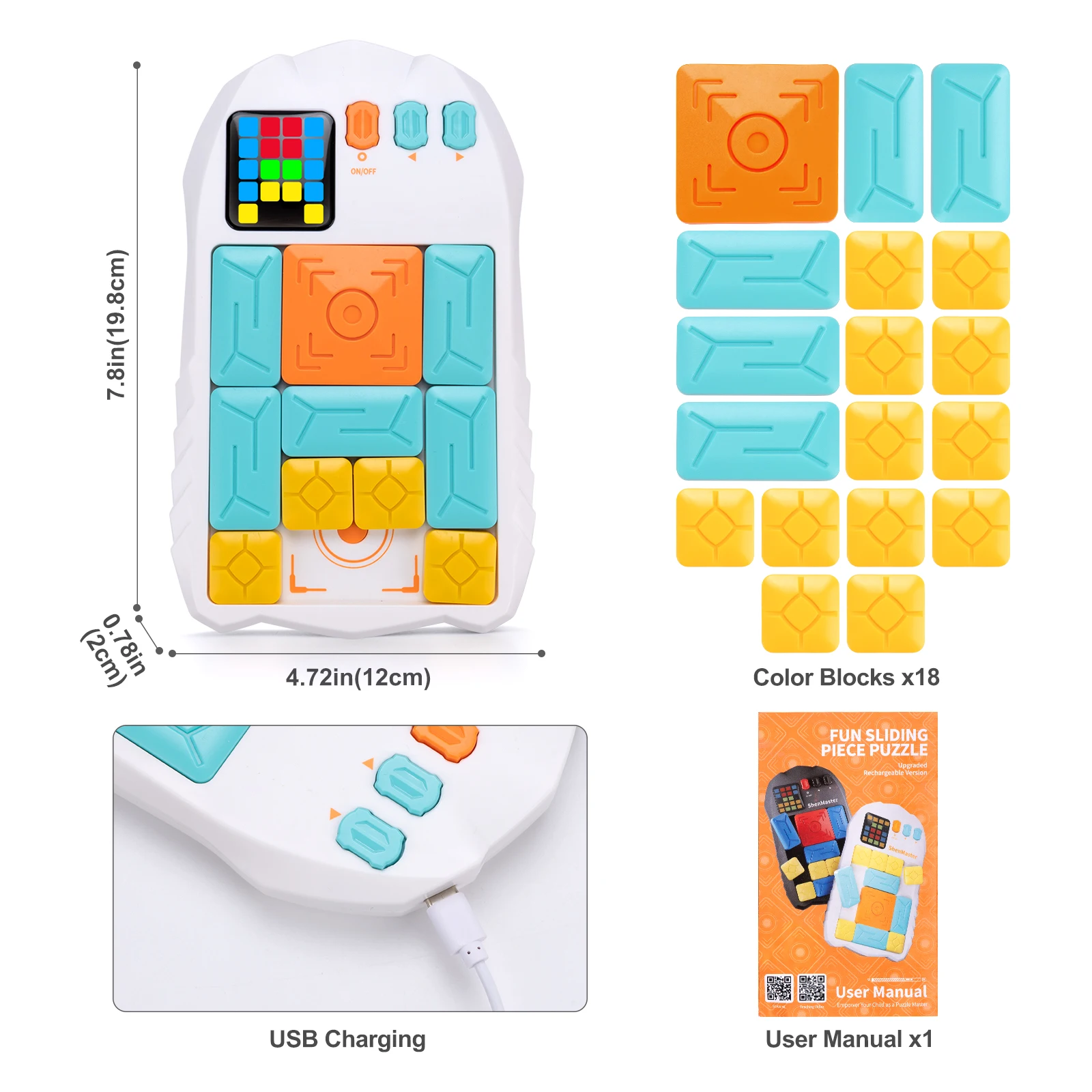 AI Huarong Road Magnetic Suction Block Sliding 500+ Levels Brain-burning Board Game Logical Thinking Training Toys Puzzle Toys view 3