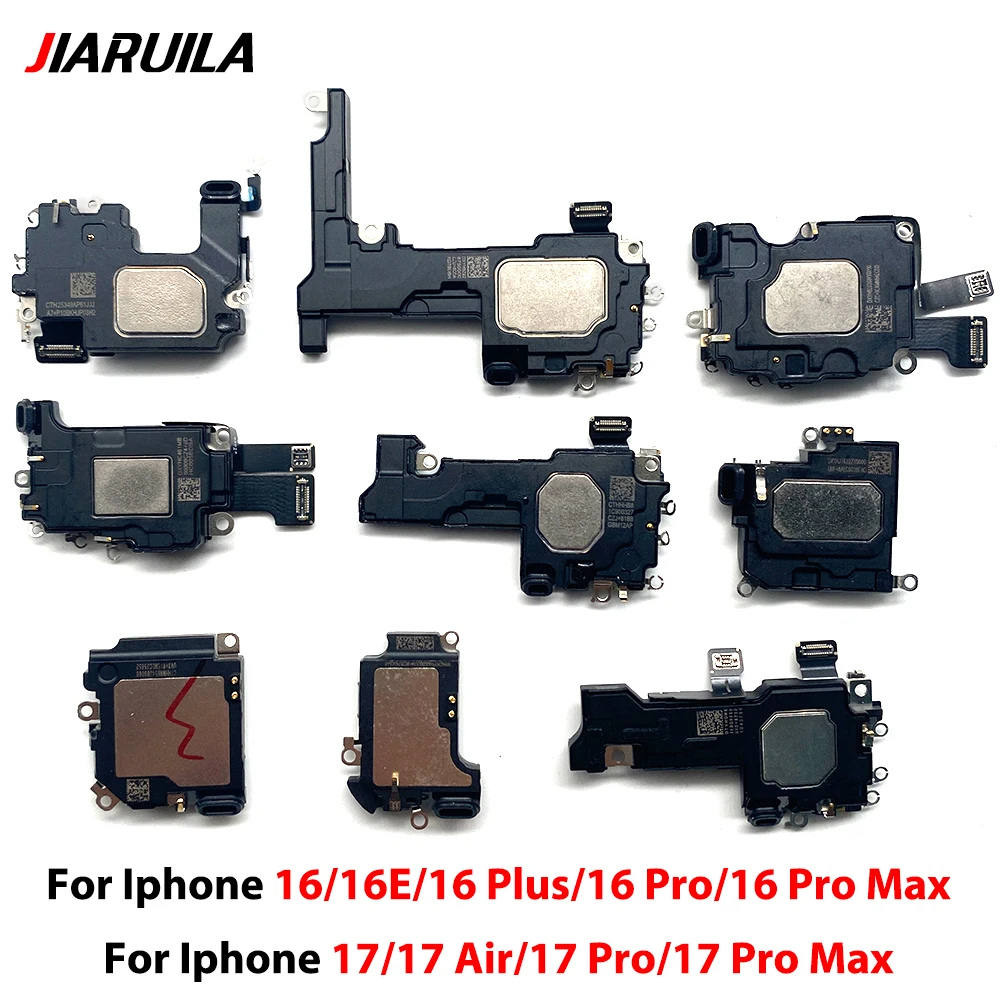 NEW For iPhone 16 Plus 16 Pro Max 16e 17 Air 17 Pro Front Top Earpiece Earphone Ear Speaker Sound Receiver Flex Replacement Part