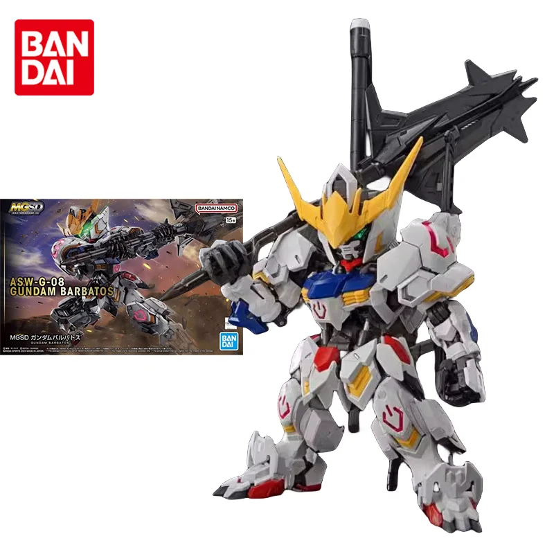 

Bandai Original Gundam Model Kit Anime Figure MGSD ASW-G-08 GUNDAM BARBATOS Action Figures Toys Collectible Gifts for Children