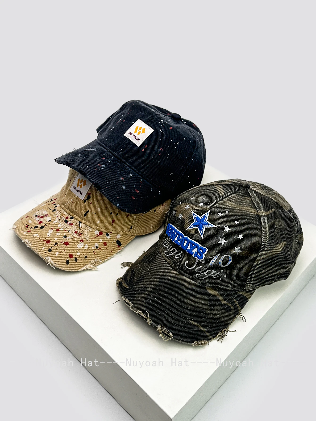 

New American Alphabet Baseball Hat Men's and Women's Street Niche Mesh Cap