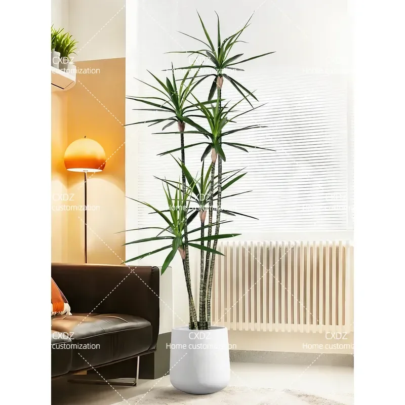 Simulated green plant agave high-end light luxury indoor living room decoration bionic plant potted false tree floor ornament
