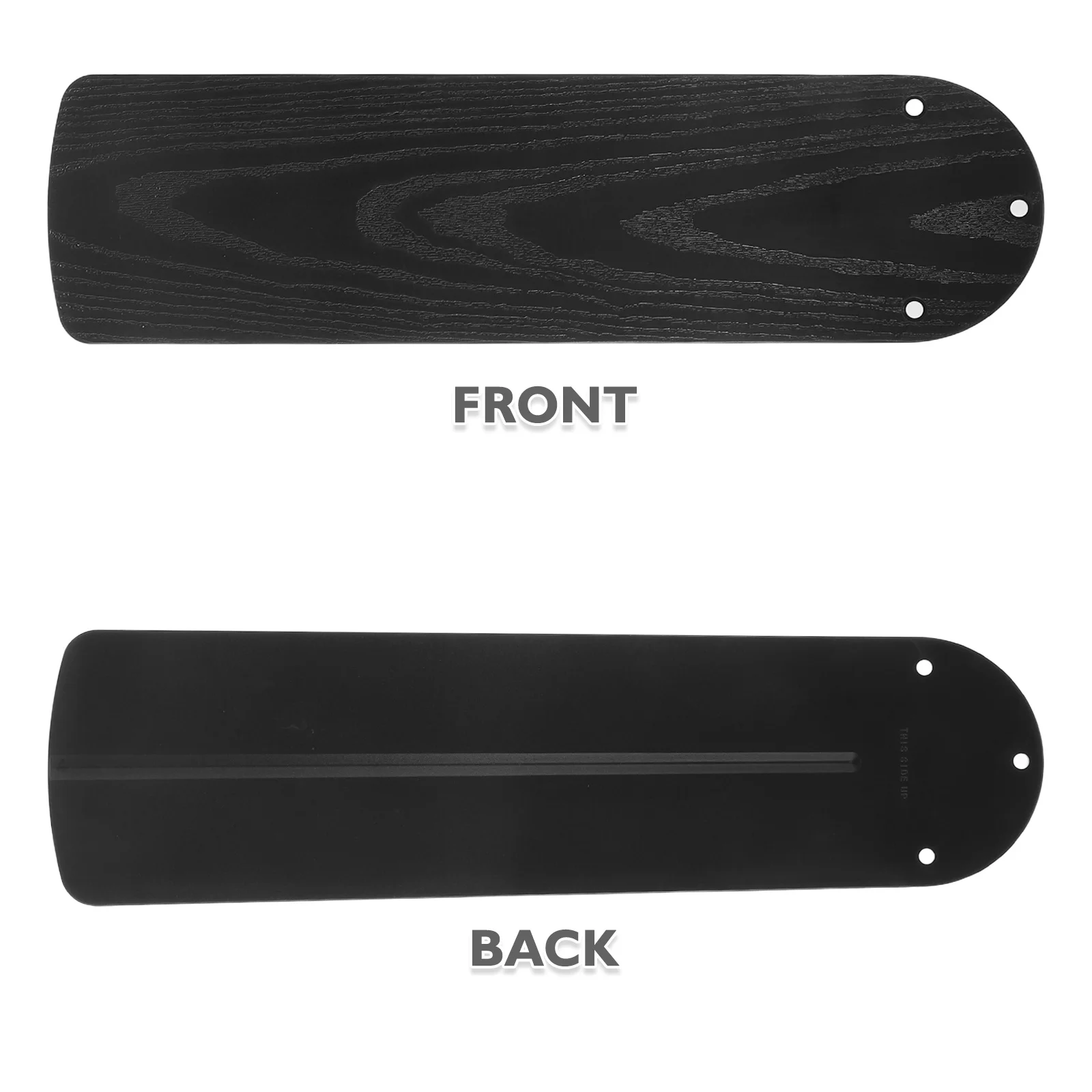 استبدال شفرة مروحة السقف البلاستيكية نمط الحبوب الخشبية سهلة التركيب للمنزل والمكتب وغرفة النوم قطع غيار شفرات المروحة الهادئة