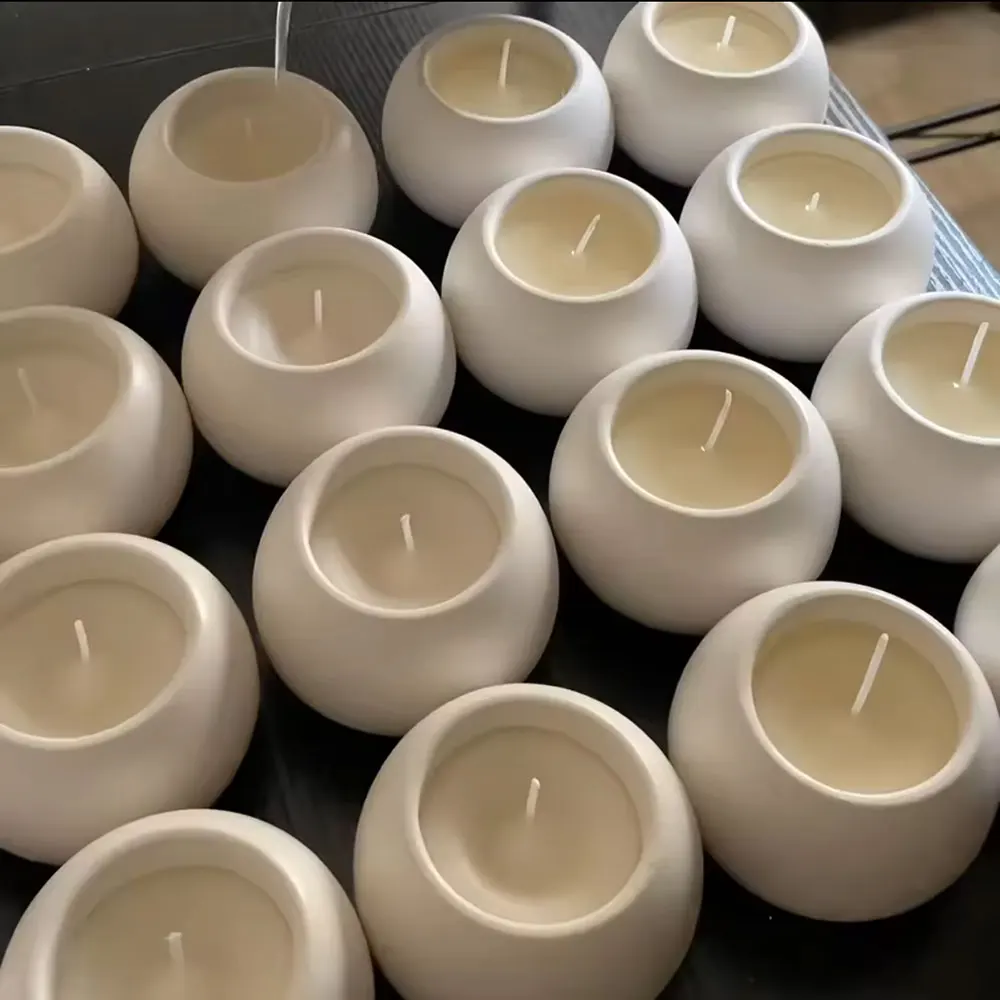Molde de silicona para hacer candelabros redondos, macetas para suculentas y soportes para plantas, ideal para manualidades. Moldes artísticos y de manualidades multifuncionales para el hogar.