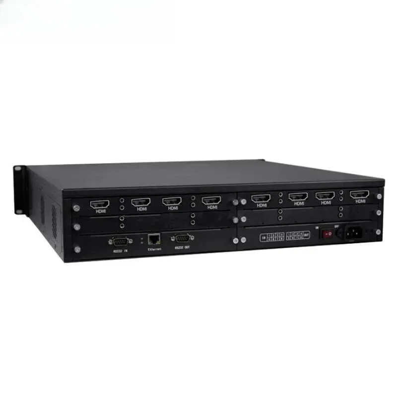 

Seamless hybrid video matrix switcher, plug-in card type one-card 4-way multi-input and multi-output distributor