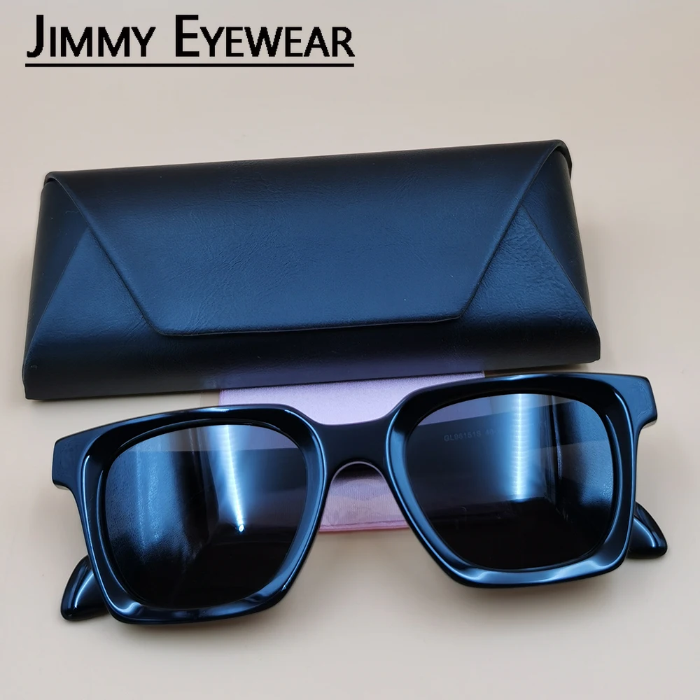 

New Trendy Fashion Women's Sunglasses Square Vintage Acetate Frame Elegant Eyeglasses Outdoor Polarized UV400 Sunglasses