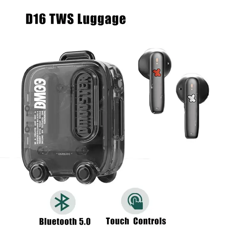 Dmooster D03 Suitcase Wireless Bluetooth Earphone Smart Noise Reduction Ultra-long Endurance Waterproof Sport Luggage Headset