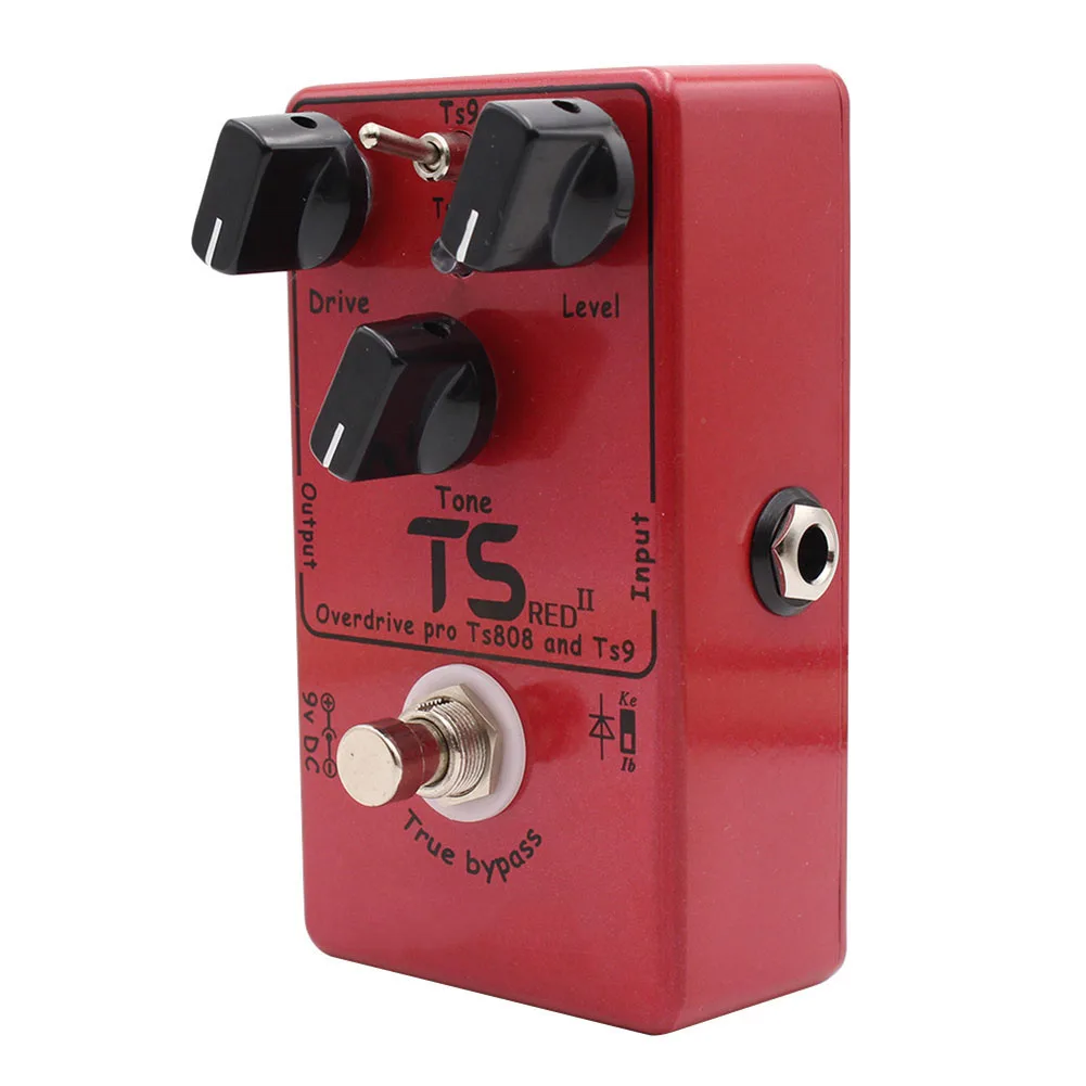 Pedal for Electric Guitar 2.0 Version Demonfx Compatible with For TS RED II Sound Featuring Overdrive and Booster Options