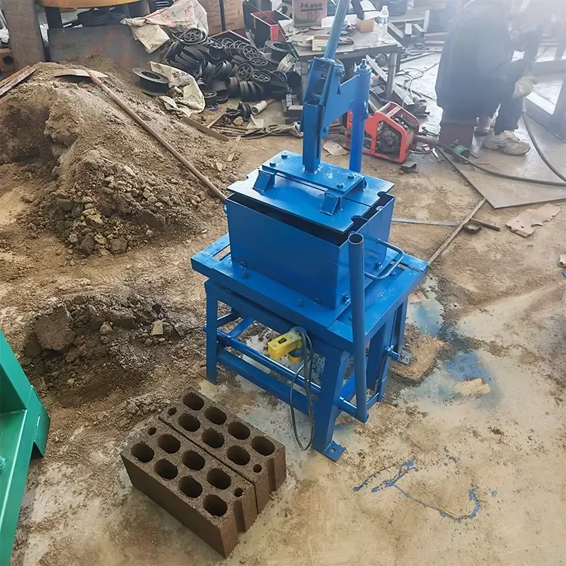 Manual cinder brick making machine Cement brick making machine Vibration 220V hollow brick making machine