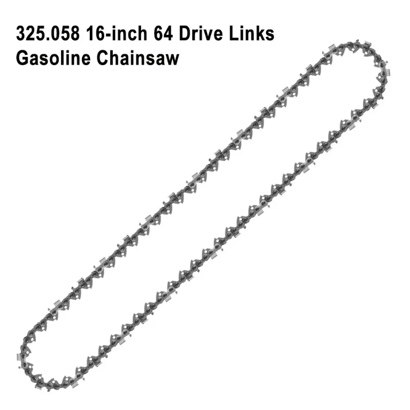 16-inch Chain Saw 64DL 0.325' Pitch 0.058' Guide Alloy Precision Rounded Teeth 16' Saw Chainsaw Blade for Wood