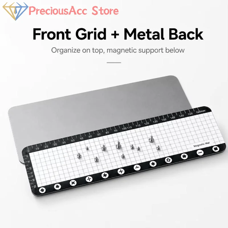 Magnetic Screw Mat Soft Silicone Repair Pad Precision Parts Organizer For Phone Tablet Laptop Disassembly Workbench