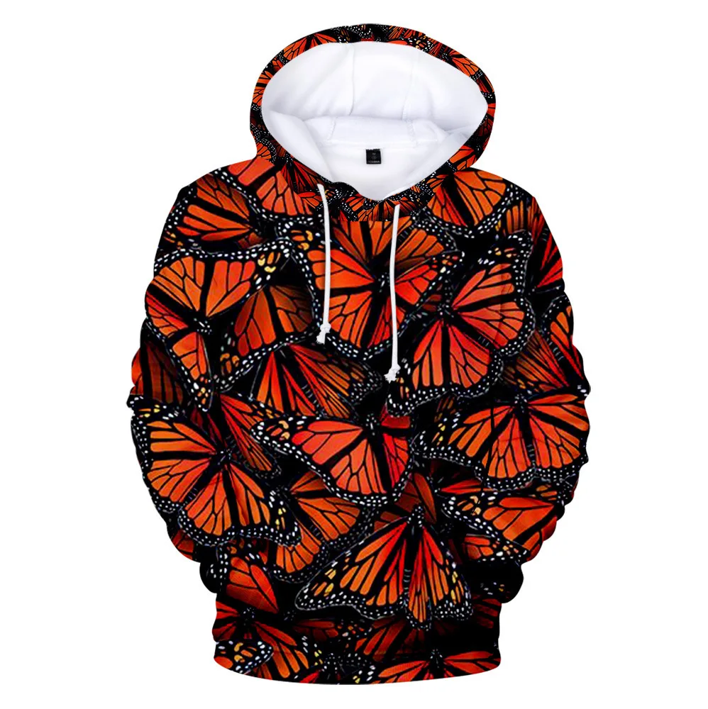 Hip Hop Popular Comfortable Butterfly texture 3D print Hoodies Sweatshirts Men/Women Sweatshirt Adult/Child Casual Pullovers