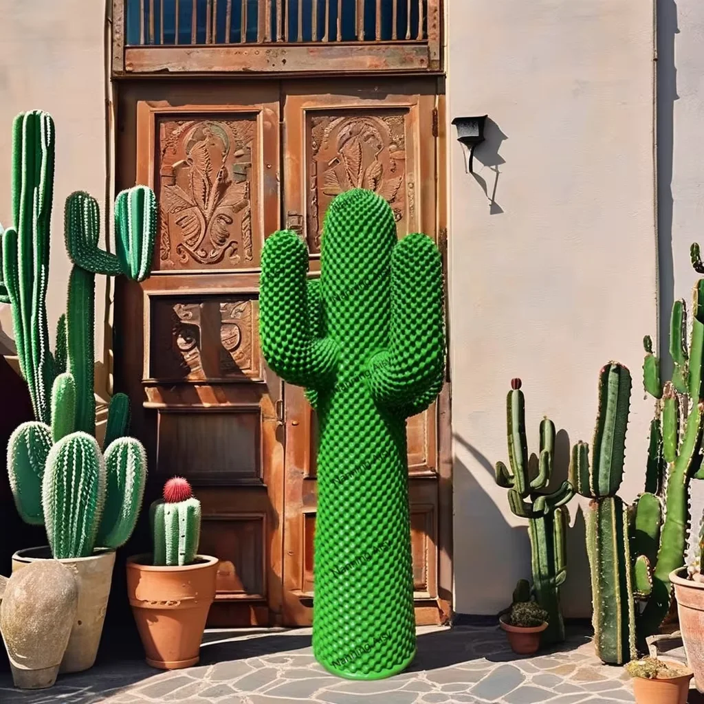 AISY Art nuovo Design artigianato in resina fatto a mano Indoor Outdoor decorazione puntelli statue di Cactus in fibra di vetro a grandezza naturale artificiale