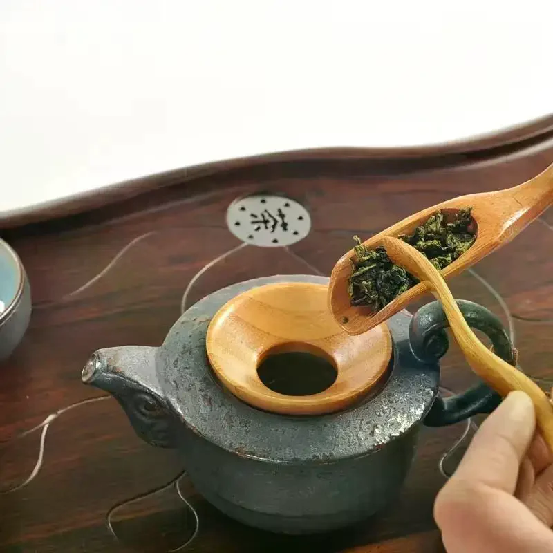 

5 Pcs/set Gongfu Tea Ceremony Utensils Set Bamboo Teaspoons Tea Needle Tweezer Clips Strainer Tong Tube Teaware Ancient Art Tool