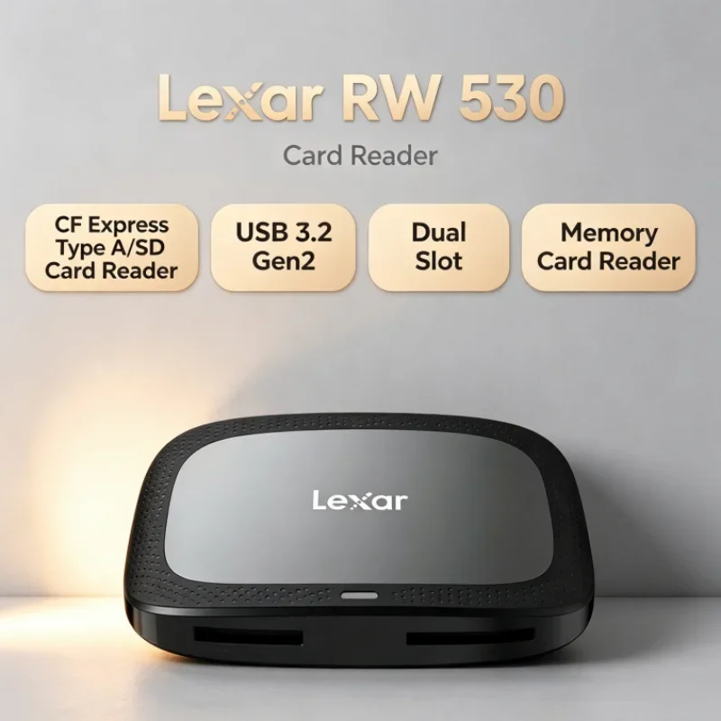 Lexar CFexpress Type A / SD Memory Card Reader Dual Slot USB 3.2 Gen2 CFA Max 900MB/s RW530 SD Card Reader