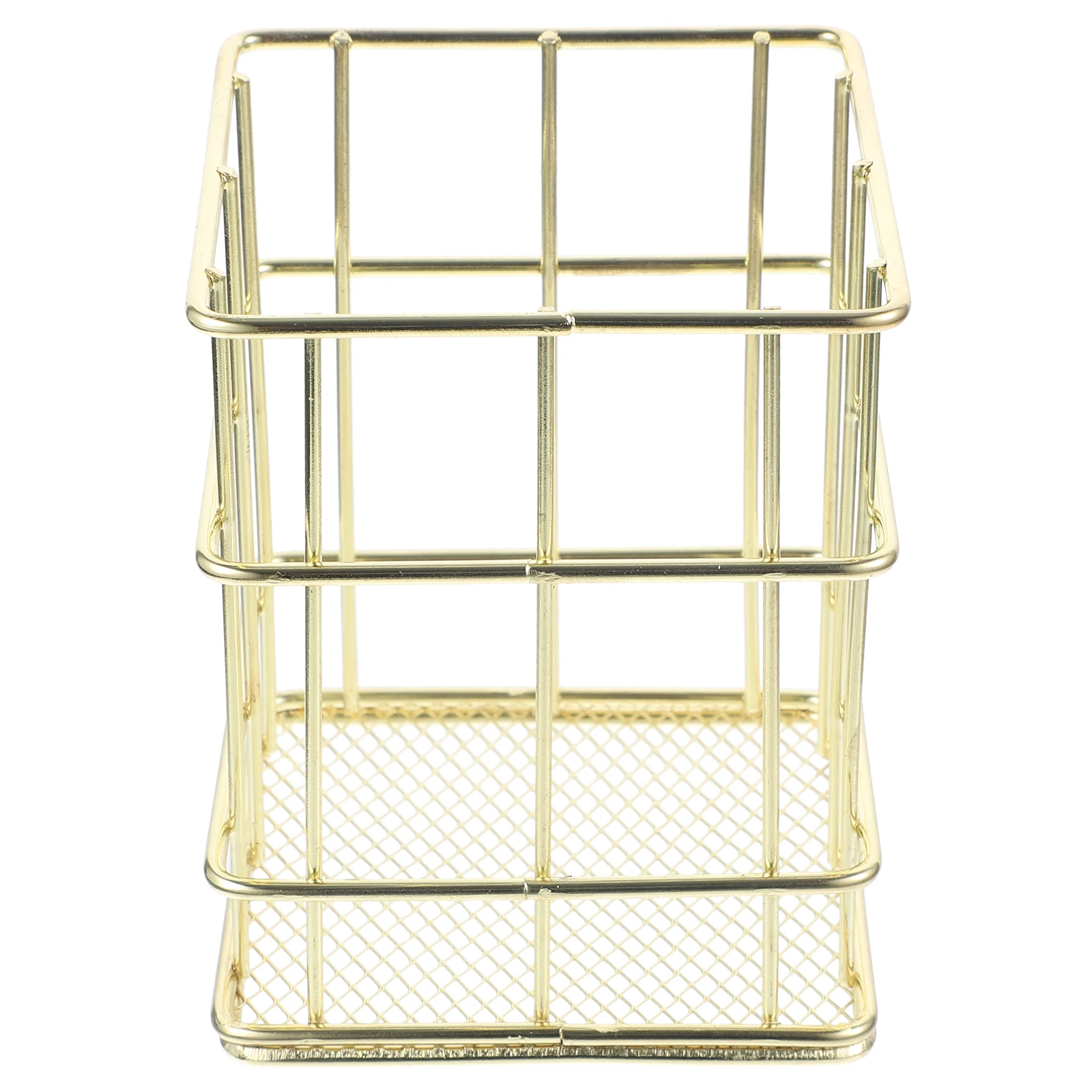 

Desktop Wrought Iron Storage Tube Makeup Brushes Holder Pen Organizer Mesh Pencil