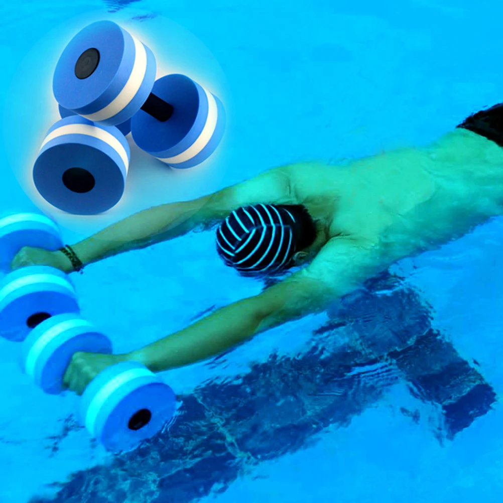 

2 Pcs Dumbbells Water Aquatic Fitness Equipment Exercise Pool Barbell Sports Weights