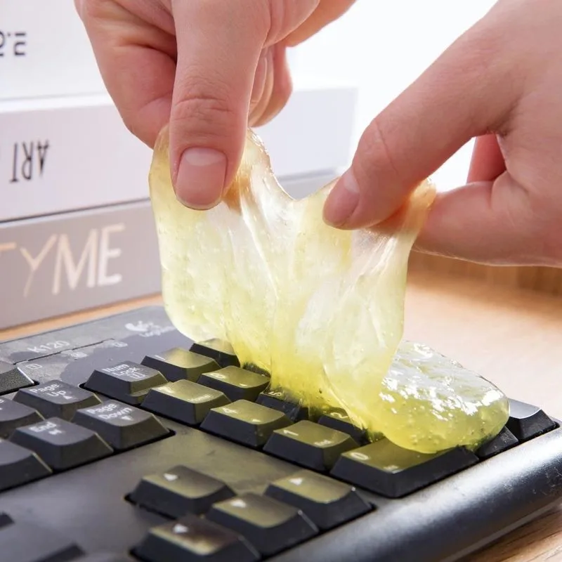 China imports high-end crystal cleaning glue,car interior trend dust removal, cleaning soft glue, computer keyboard,cleaning mud