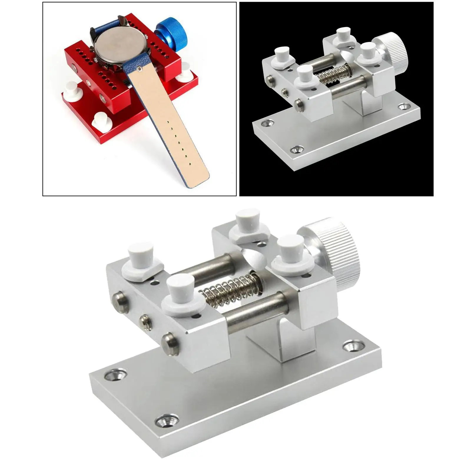 Metal Watch Strap Removal Device Adjustable Tool Watch Repair for Watchmaker, Base and Movement Repair