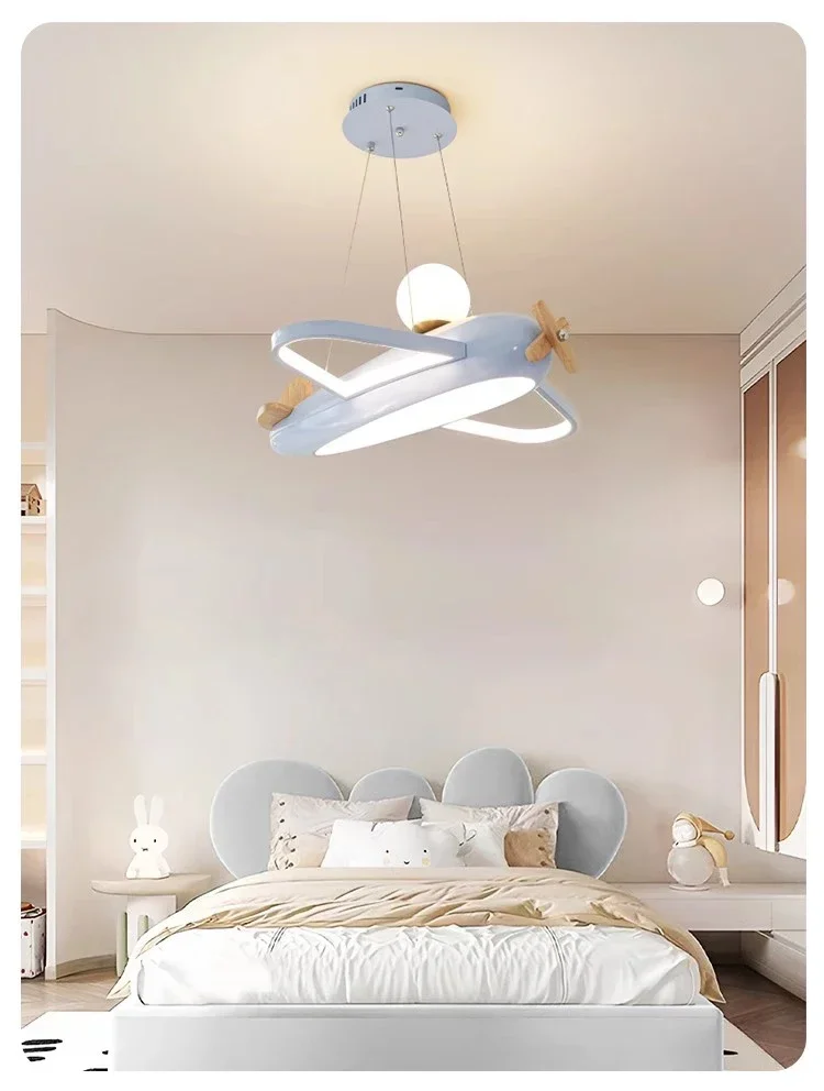 Flugzeug Deckenleuchte Cartoon Kinder Deckenleuchte Kreatives Design Led Weiß Lampe Wohnzimmer Esszimmer Baby Kinderzimmer Zimmer Dekor Lampe – Detail 5