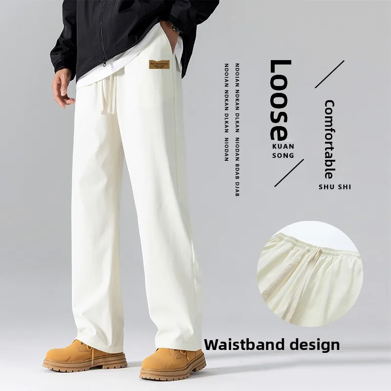 

Мужские повседневные брюки American Sle свободного прямого кроя для спорта и отдыха, весенне-осенние, длинные, от JXAETE