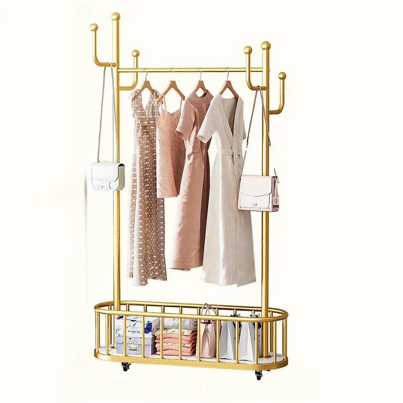 

Minimalist Boutique Clothes Rack Metal Bedroom Hallway Nordic Clothes Rack Aesthetic Home Moveis Para Casa Furniture Decoration