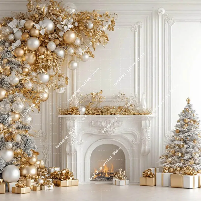 احتفال عيد الميلاد التصوير خلفية الشتاء نافذة بريق شجرة عيد الميلاد الاطفال الأسرة صورة ديكور خلفية استوديو الصور