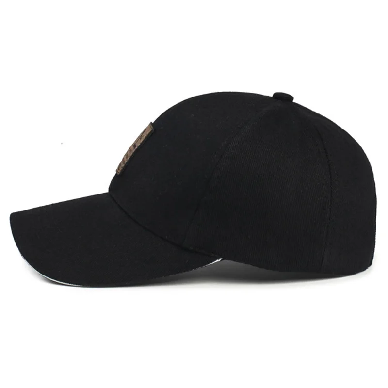 Boné de beisebol masculino e feminino, chapéu snapback ajustável para esportes ao ar livre, chapéu de algodão monocromático, casquette hip-hop verão