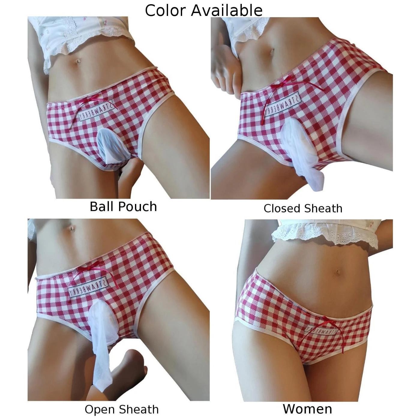 Sissy Plaid Underwear Seamless Panties Sexy Gay Sexy Underpants Ladies Briefs Ball Pouch Knickers Sissy Lingerie