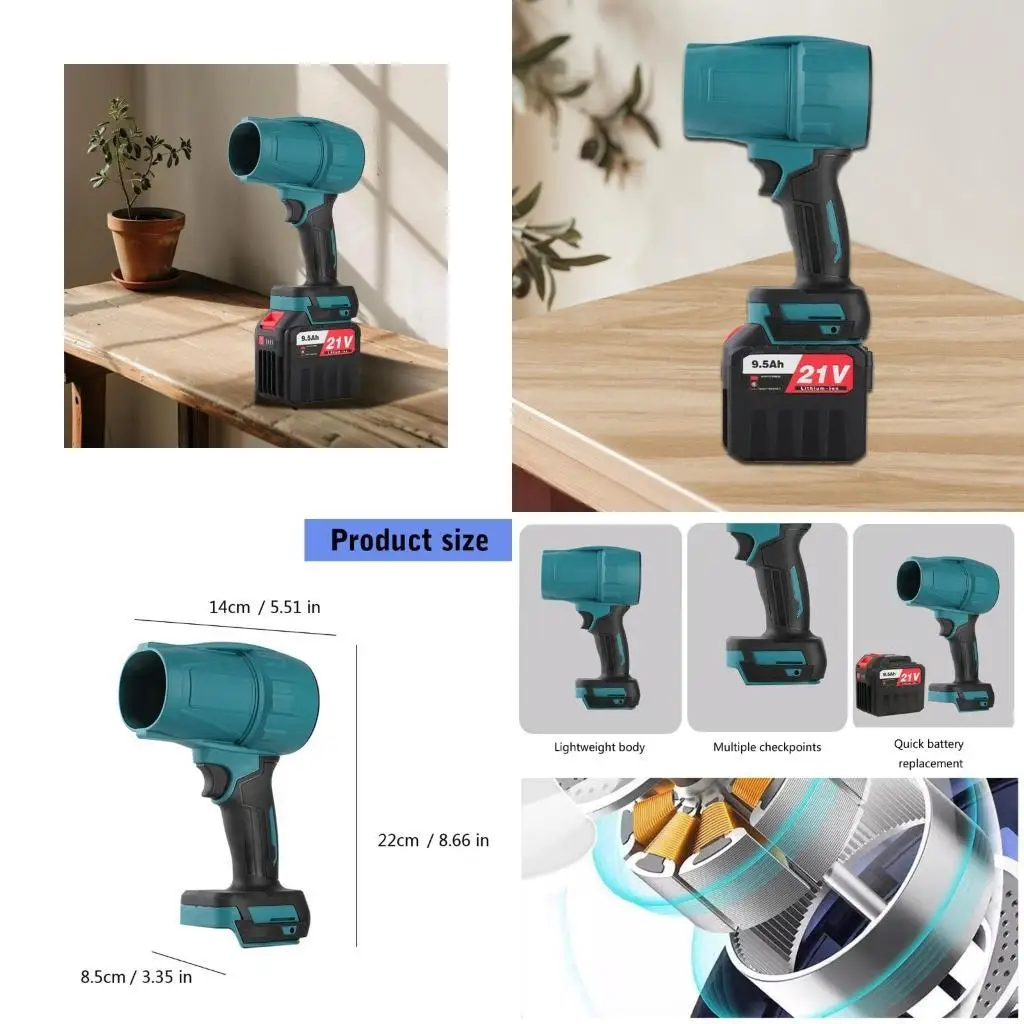 

R9UF Электрические турбонагнетатели Струйный вентилятор Пластиковый ручной вентилятор для работ по уборке внутри и снаружи