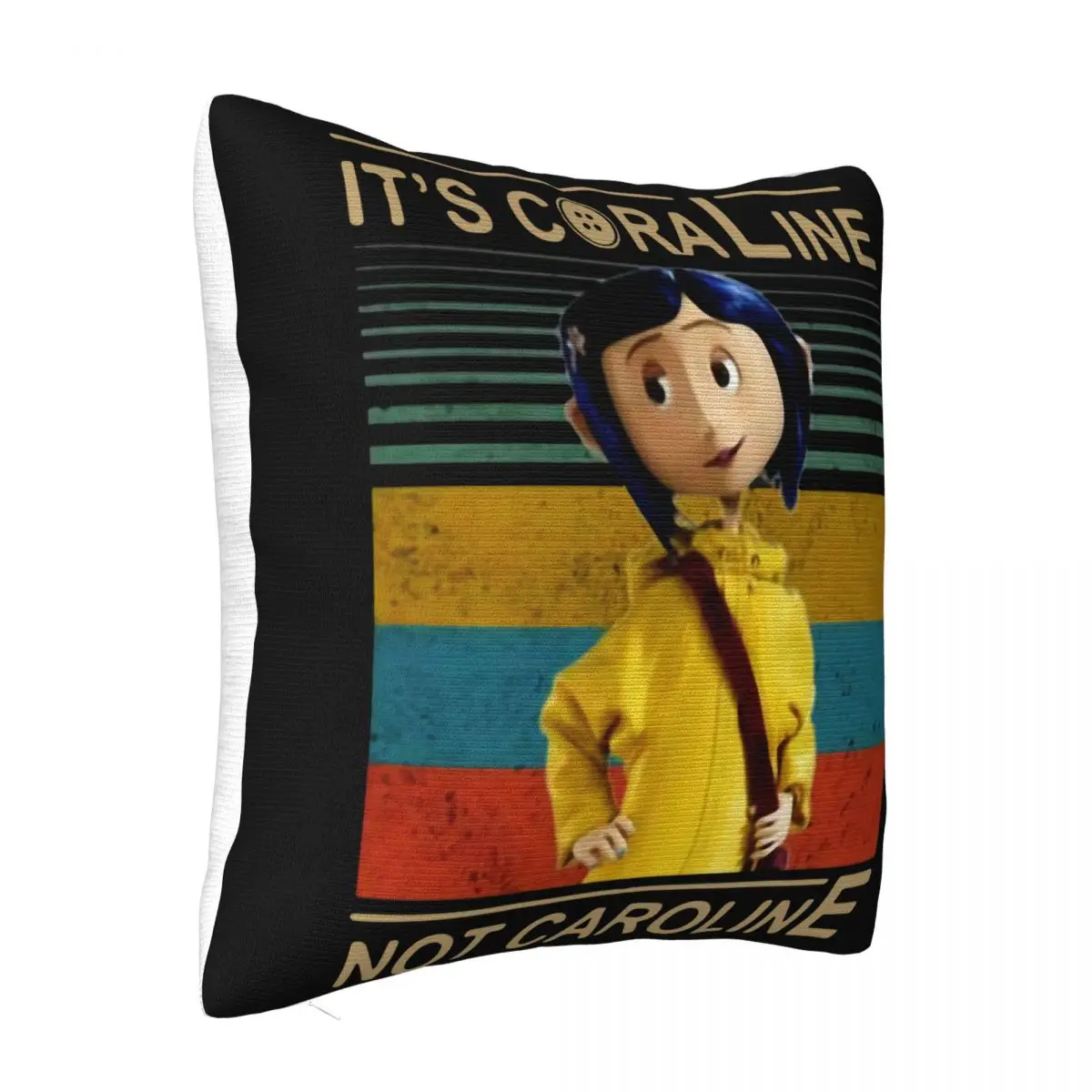 It's Coraline Not Caroline Vintage 2019 Men Black S'5Xl Punk Hipster On Sale Summer Style Pillow Case